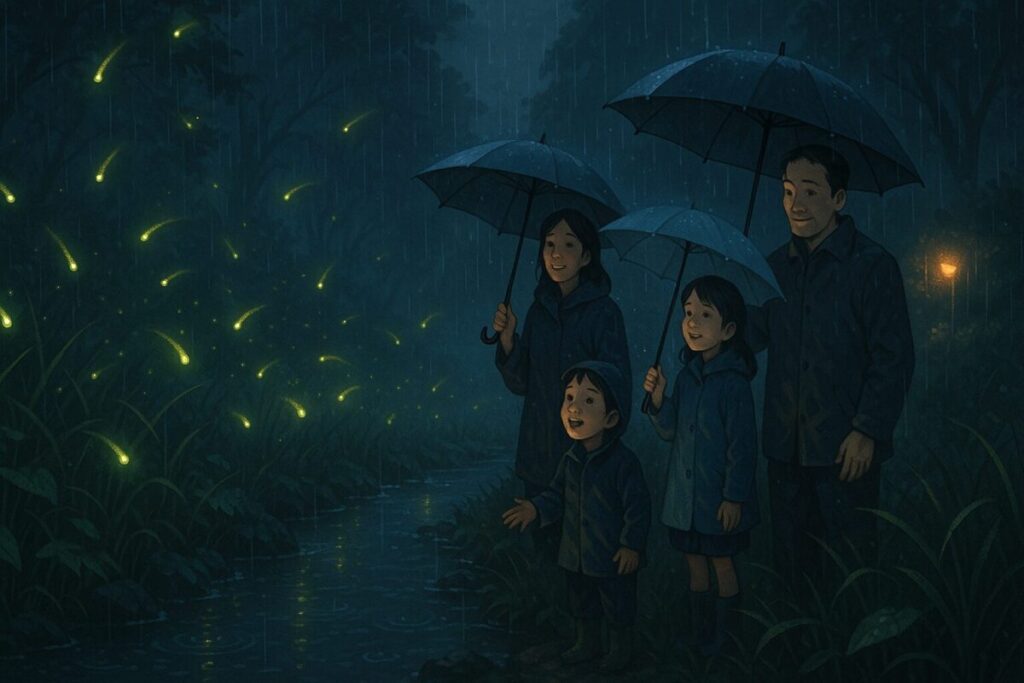 蛍は雨の日どこにいる？光らない理由と知られざる生態を徹底解説
