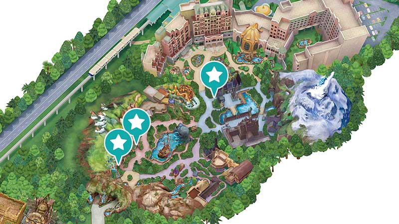 ファンタジースプリングスの給水スポット(水飲み場)