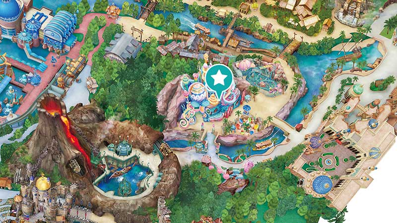 マーメイドラグーンの給水スポット(水飲み場)