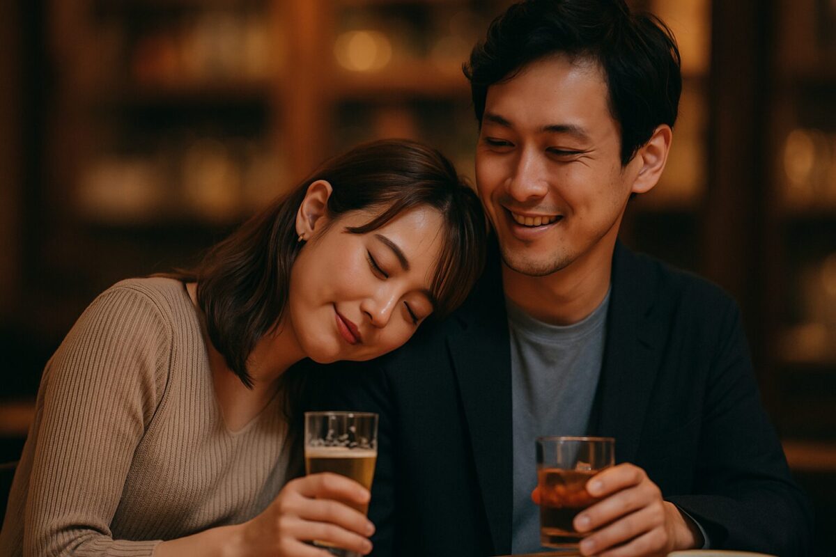 酔うとくっついてくる女性の心理を徹底解説！脈ありサインと本音の見抜き方