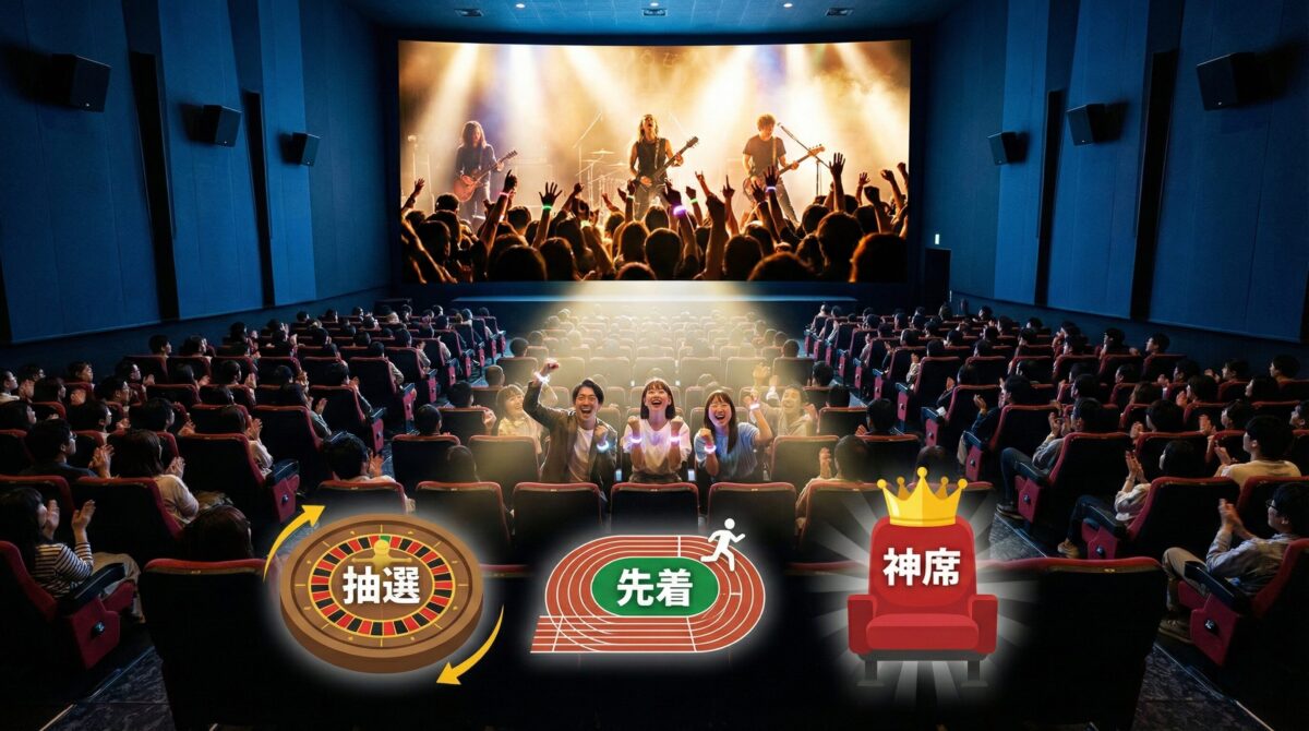 ライブビューイングの席の決まり方は？抽選と先着の違いや「神席」を確保するコツを徹底解説