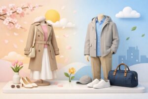 春先に着るコートおすすめ決定版！3月・4月の気温別選び方と男女別コーデ