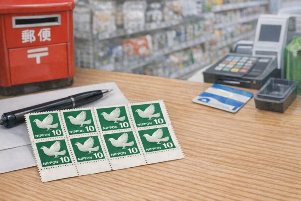 コンビニで10円切手は売ってる?買える店舗と支払い方法・ない時の対処法
