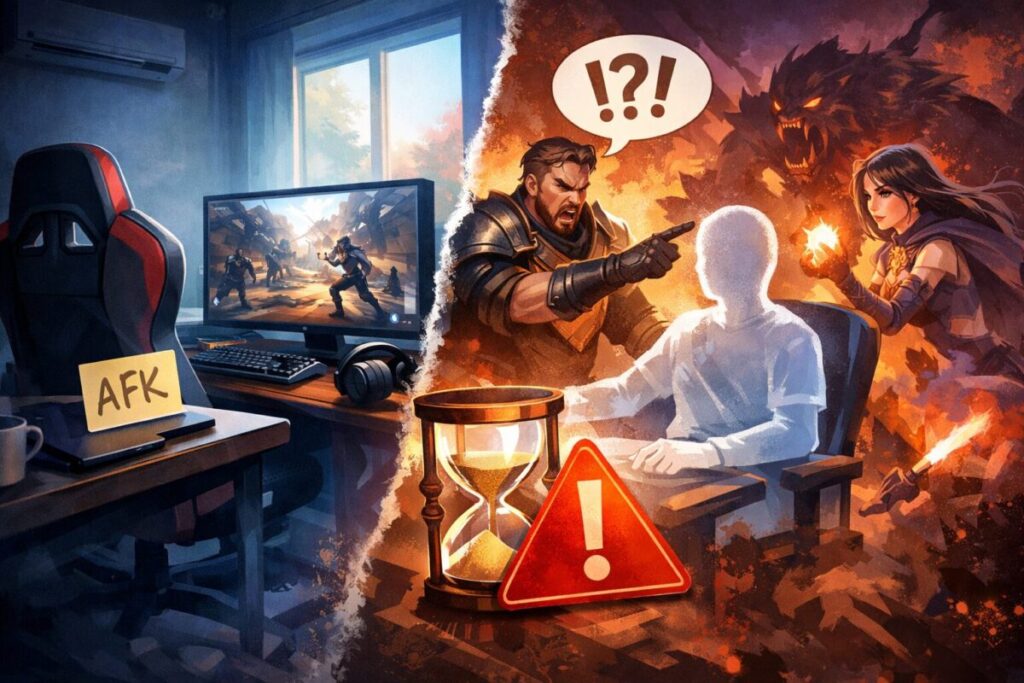 【ゲーム用語】AFKとは?意味や正しい使い方・ペナルティ等のマナーを解説