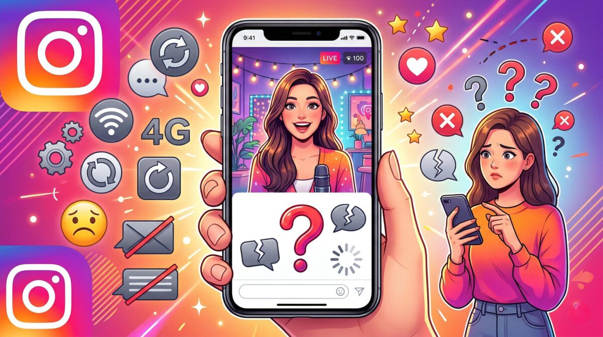 インスタライブでコメントが流れない・表示されない原因と対処法まとめ