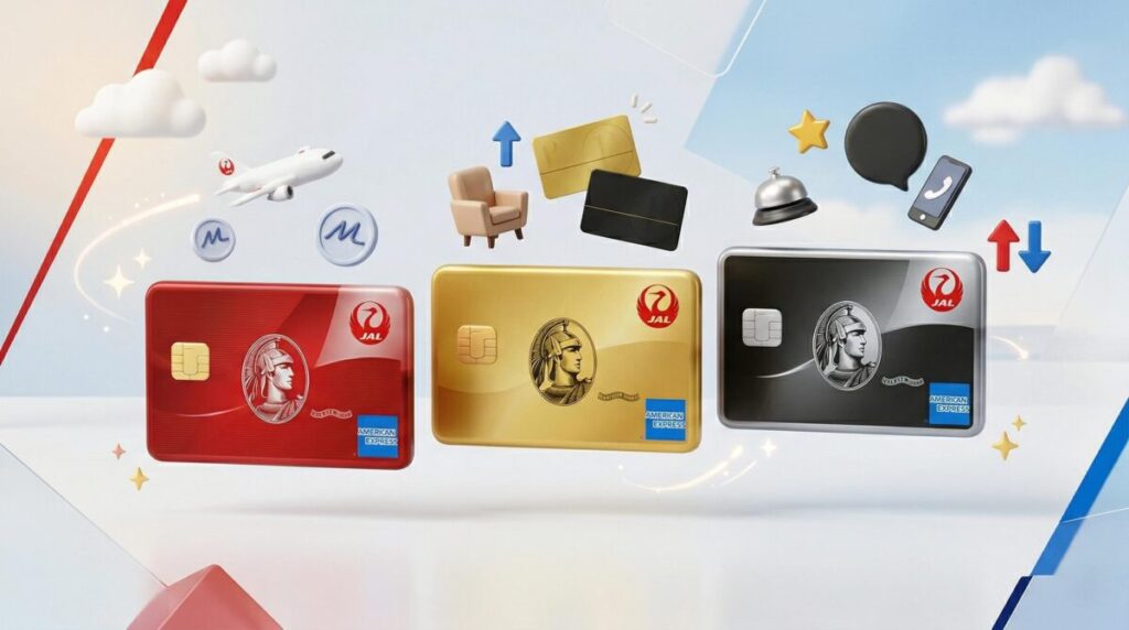 JALカード アメックスのメリット・デメリットは?全3種の違いを徹底比較!