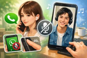 LINE通話で相手にバレないミュートのコツ！画面表示や操作音の注意点