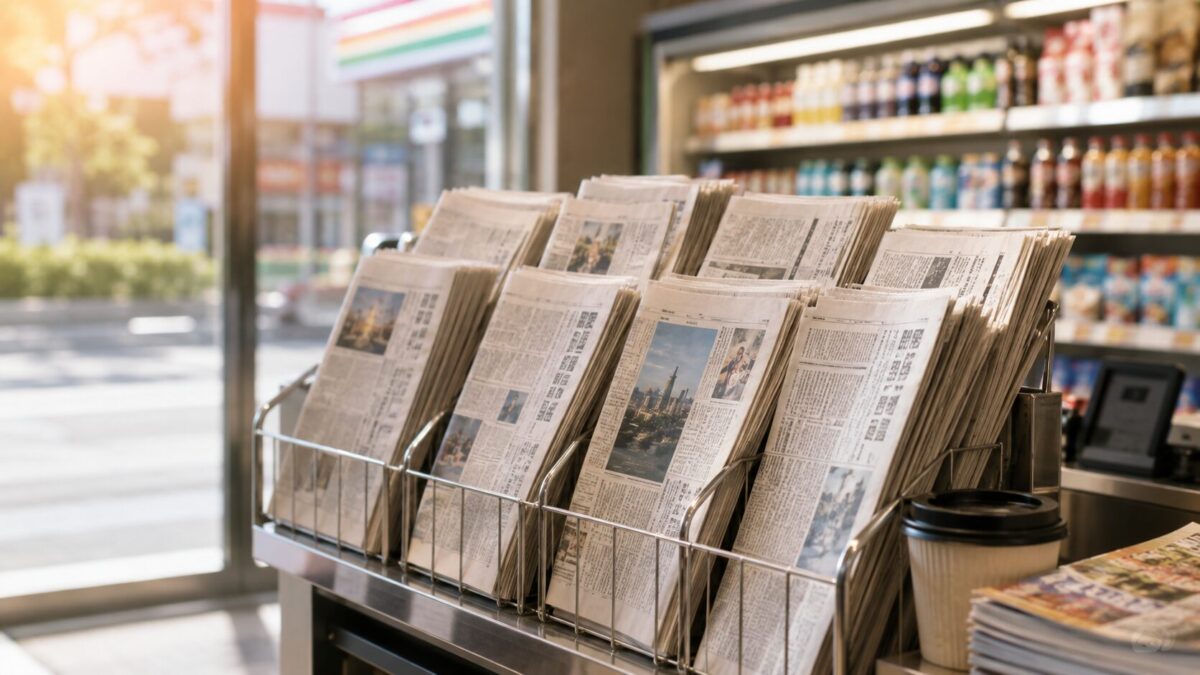 コンビニ新聞の値段はいくら？何時から何時まで買えるか種類別に徹底解説
